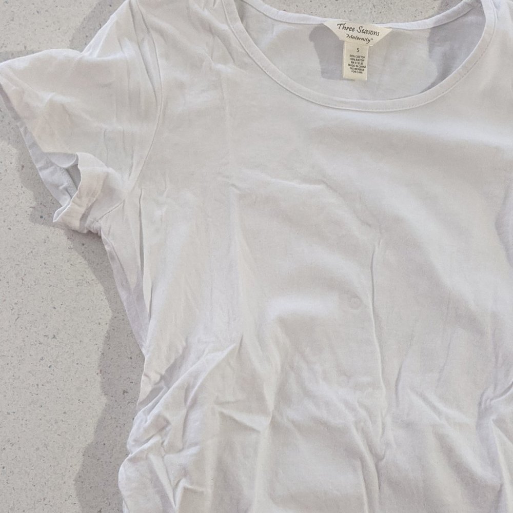 White T-Shirt Maternity - NWOT